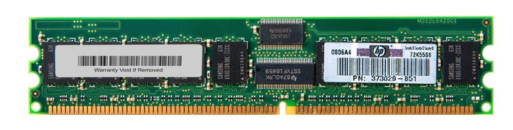 373029-851 - HP 1GB PC3200 DDR-400MHz ECC Registered CL3 184-Pin DIMM Memory Module for ProLiant Servers