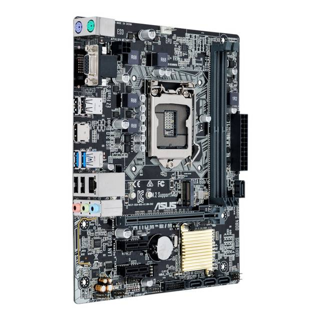 Asus H110M-E/M.2 LGA1151/ Intel H110/ DDR4/ SATA3&USB3.0/ M.2/ A&GbE/ MicroATX Motherboard