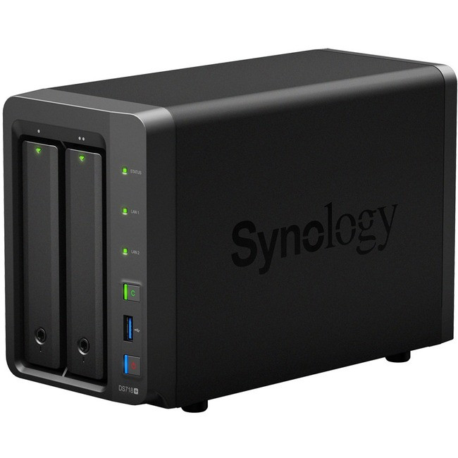 Synology DS718+ & 8GMEM & HDD2T×2(4T) Synology DiskStation DS718+ SAN/NAS Storage System