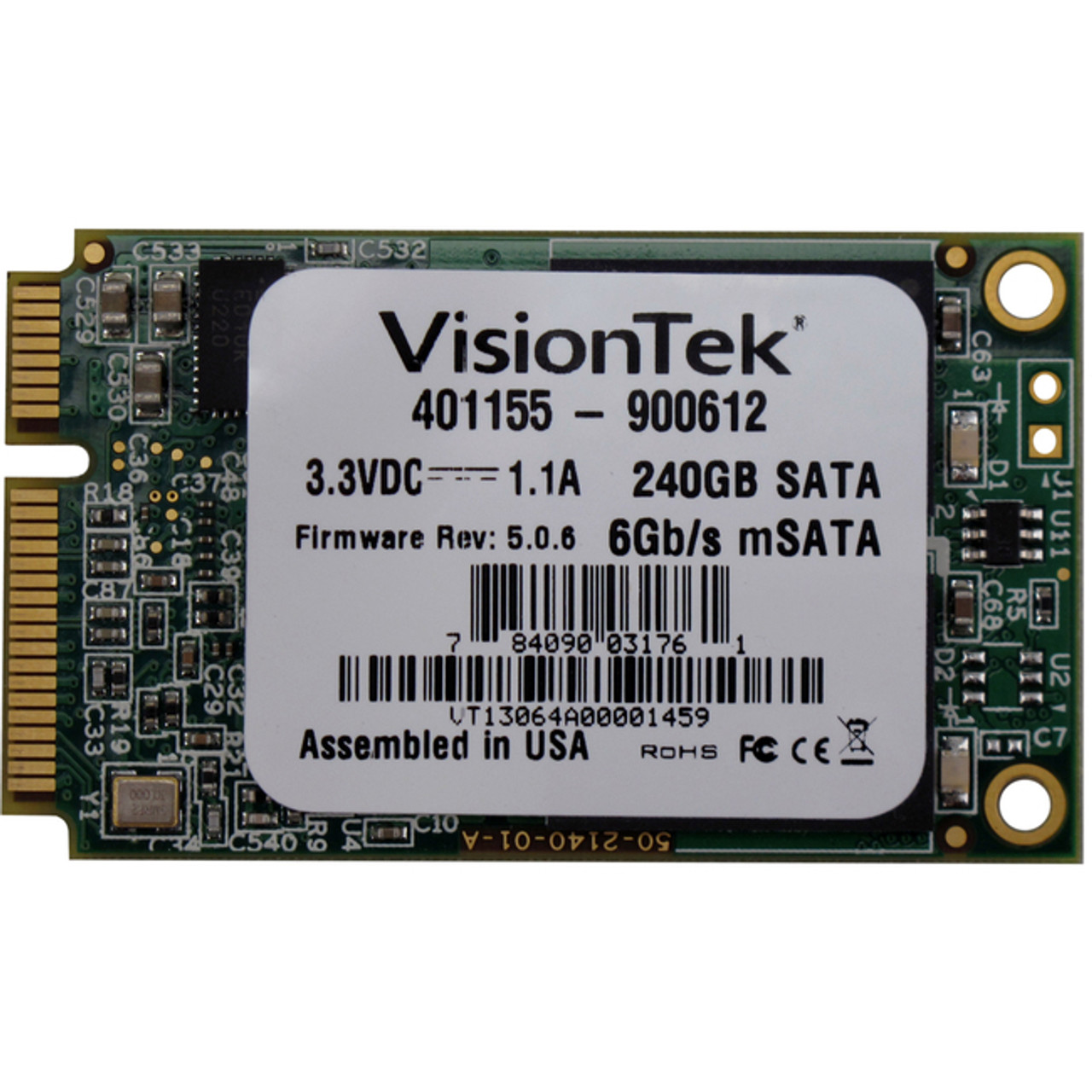 VisionTek 240GB mSATA SATA III Internal SSD - 900612