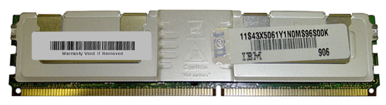 43X5061 - IBM 4GB(1X4GB)667MHz PC2-5300 240-Pin Quad Rank DIMM CL5 ECC FULLY BUFFERED DDR2 SDRAM IBM Memory for BladeCenter & SYS