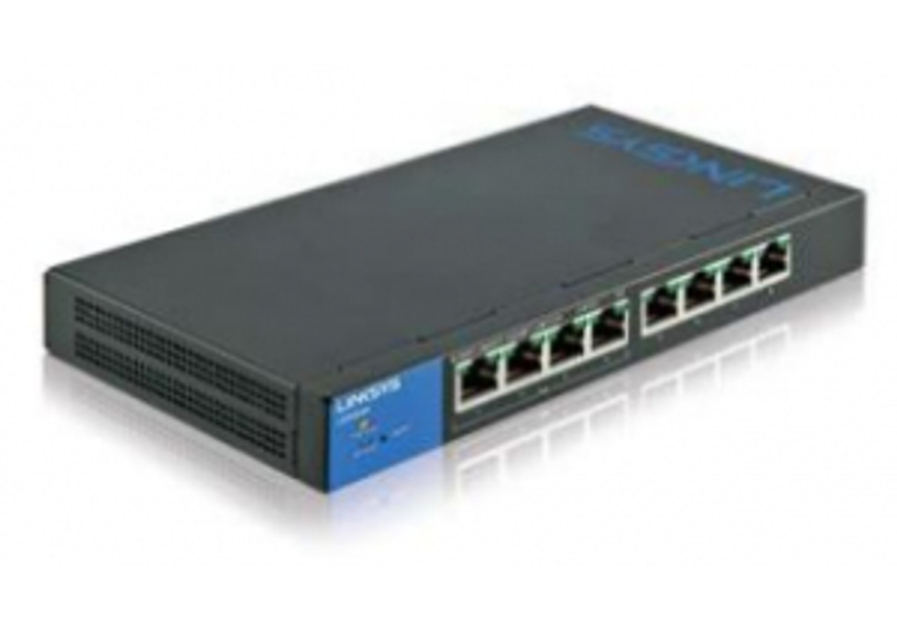 Linksys LGS308 Managed network switch Gigabit Ethernet (10/100/1000) Black, Blue network switch Linksys LGS308 Managed network switch Gigabit Ethernet (10/100/1000) Black, Blue network switch