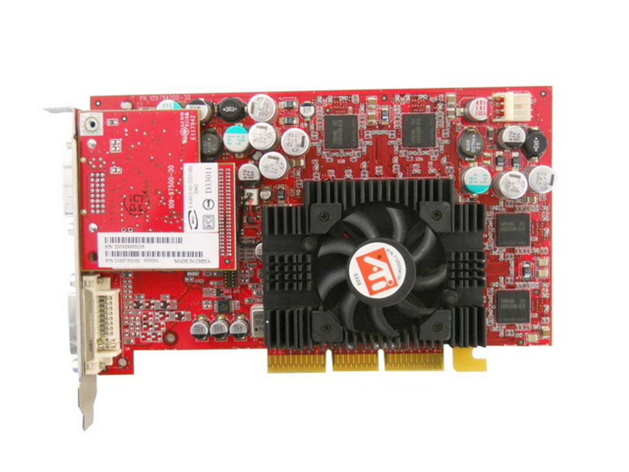 9Y130 - Dell ATI FIRE GLX1 128MB DDR Dual DVI AGP 8X Graphics Card without Cable