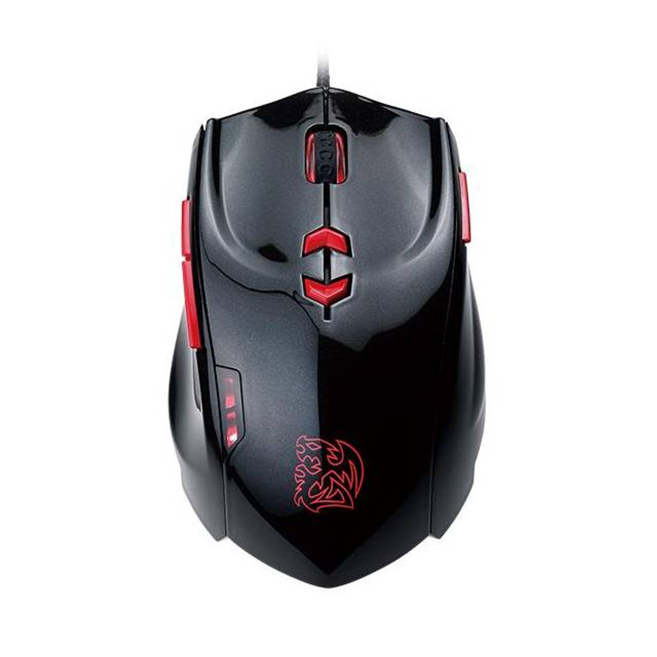 Thermaltake Tt eSPORTS THERON Plus+ MO-TRP-WDLOBK Wired USB Laser Smart Mouse w/ 8200 DPI (Black)