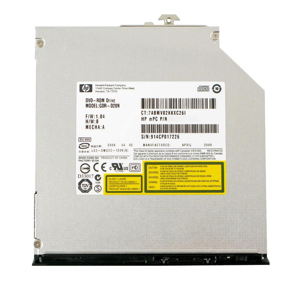 577204-001 - HP 8x DVD-ROM SATA Slim Internal Optical Disc Drive