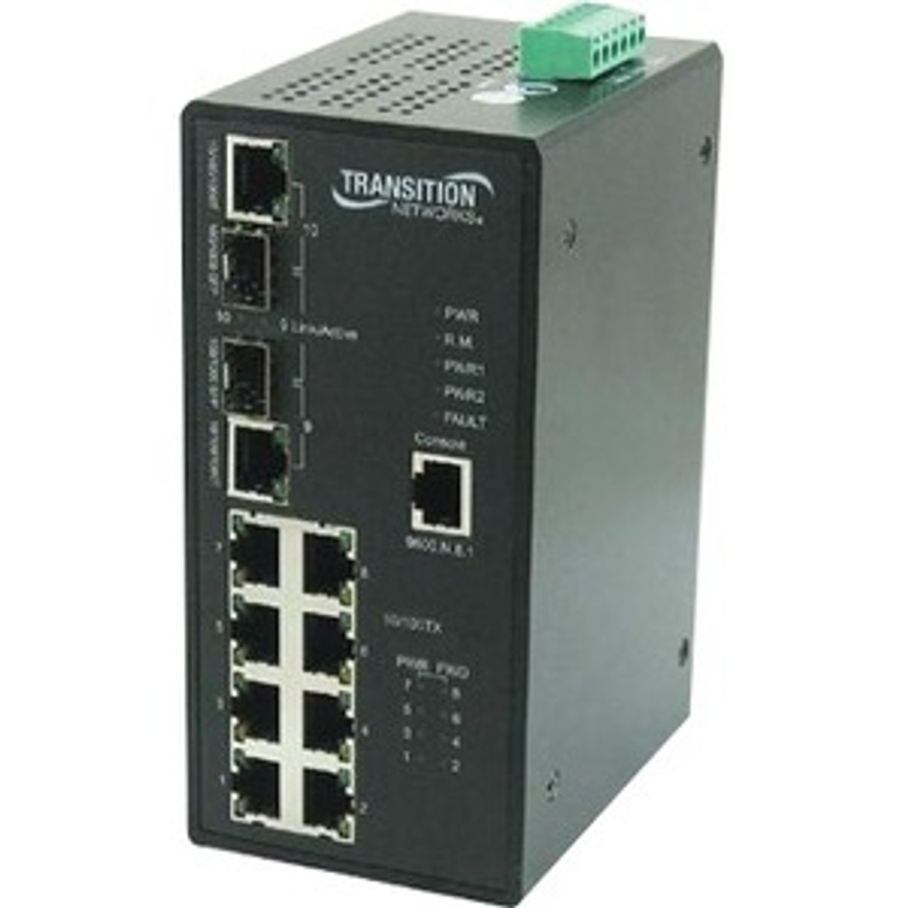 Transition Networks Hardened SISPM1040-582-LRT - switch - 10 ports -  managed - SISPM1040-582-LRT - Ethernet Switches 