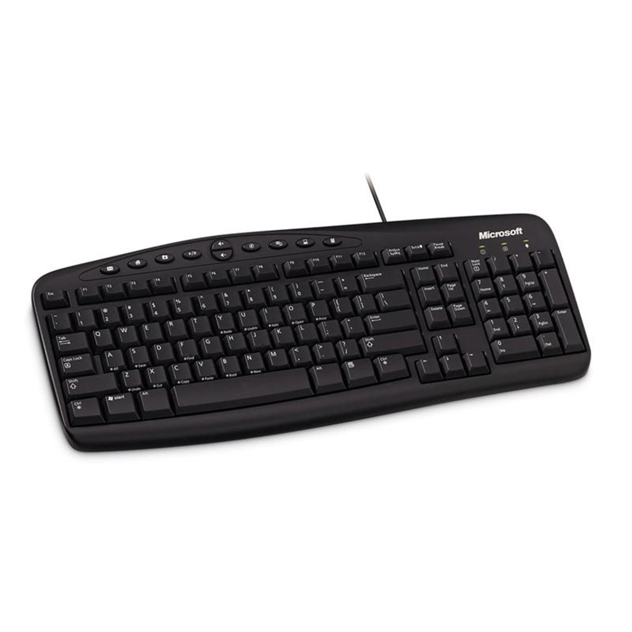 JUB-00009 - Microsoft Keyboard 500 104-Key Wired USB / PS2 Black Spanish