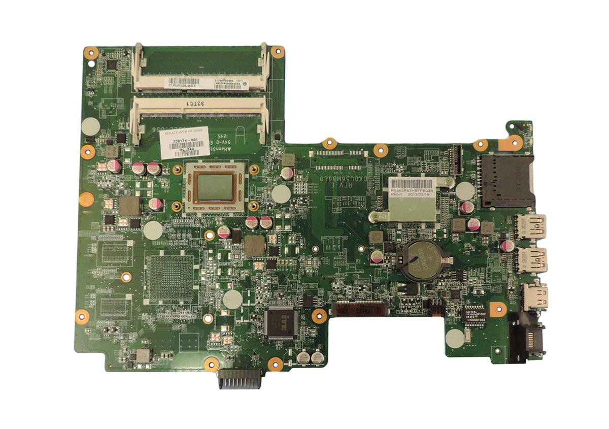 709174-501 - HP System Board (Motherboard) with AMD A6-4455M Processor for 15-B142DX Sleekbook Laptop