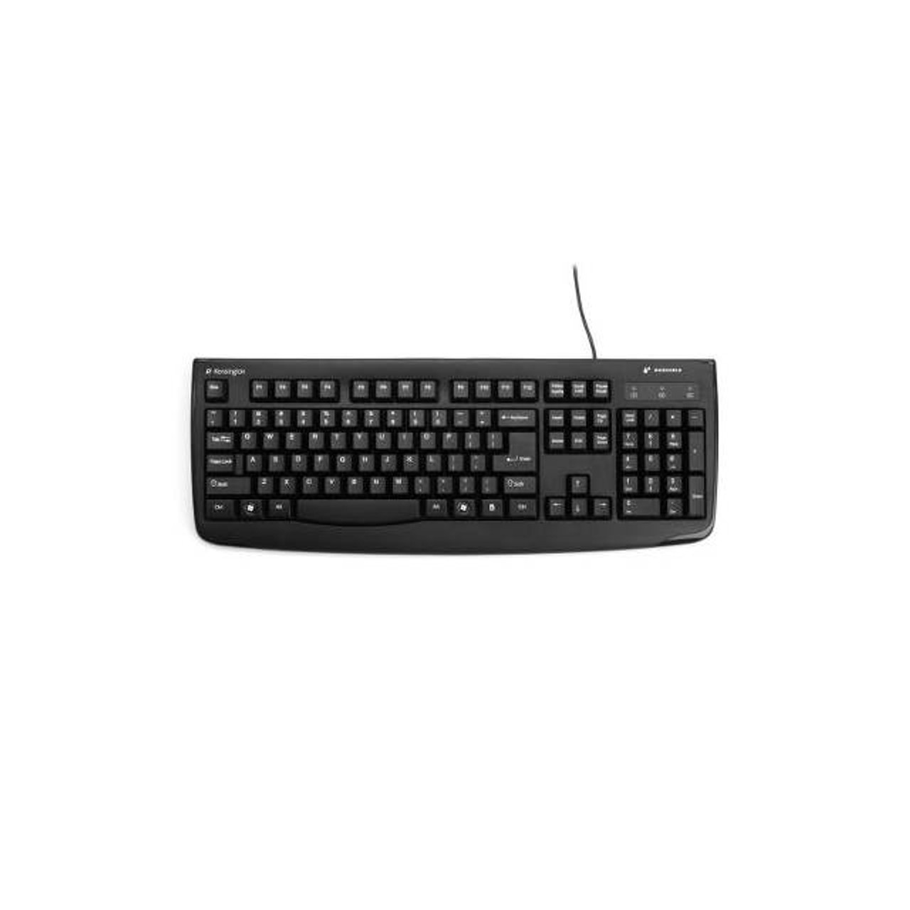 Kensington K64407US Pro Fit Washable Keyboard Wired USB/PS2 (Black)