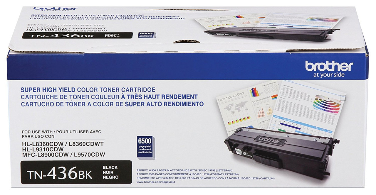 Brother TN-436BK Laser cartridge 6500pages Black laser toner & cartridge