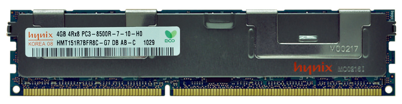 HMT151R7BFR8C-G7 - Hynix 4GB PC3-8500 DDR3-1066MHz ECC Registered CL7 240-Pin DIMM Quad Rank Memory Module