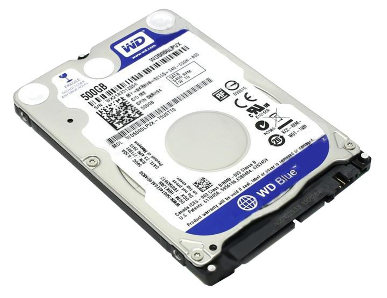 WD5000LPVX-75V0TT0 - Western Digital Blue 500GB 5400RPM SATA 6GB/s 8MB Cache 2.5-inch Internal Hard Disk Drive