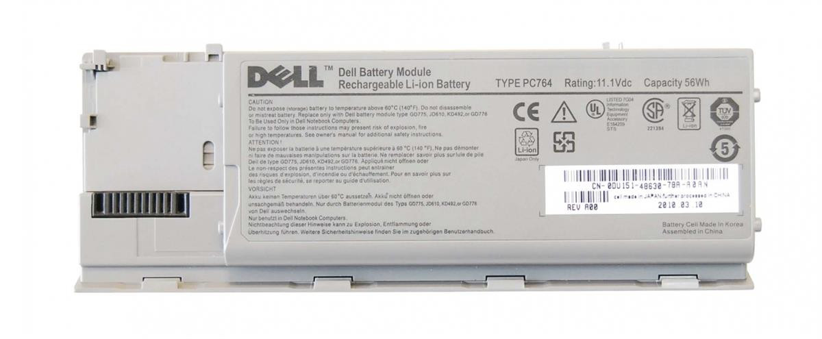 K738H - Dell 6 Cell Li-Ion Battery for VOSTRO 1310 1510 2510