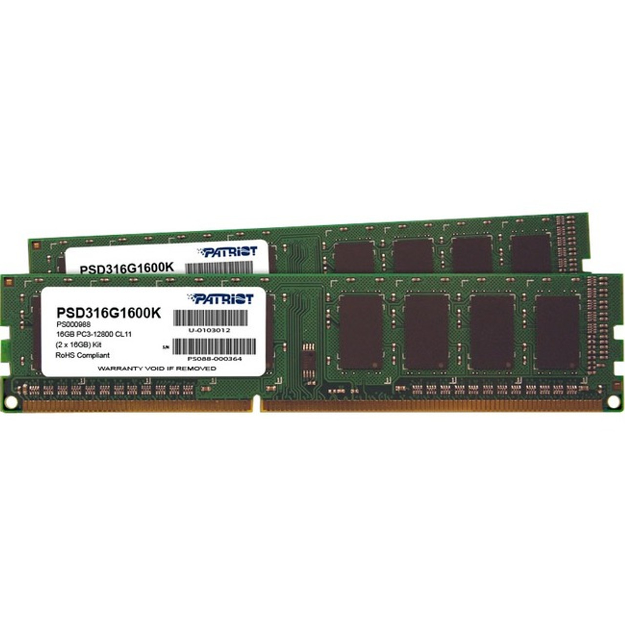 Patriot PSD316G1600KH PC3-1600 8GB 1枚 PC3-12800U 8GB DDR3