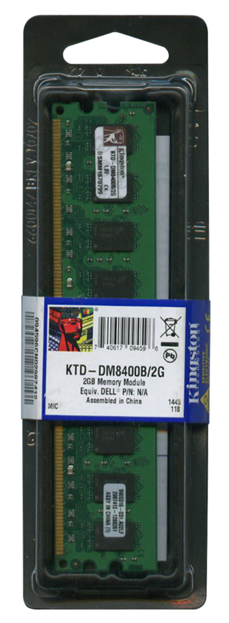 KTD-DM8400B/2G - Kingston 2GB (1x2GB) 667Mhz PC2-5300 DDR2 SDRAM Dimm Memory for Dell Dimension Xps & Precision