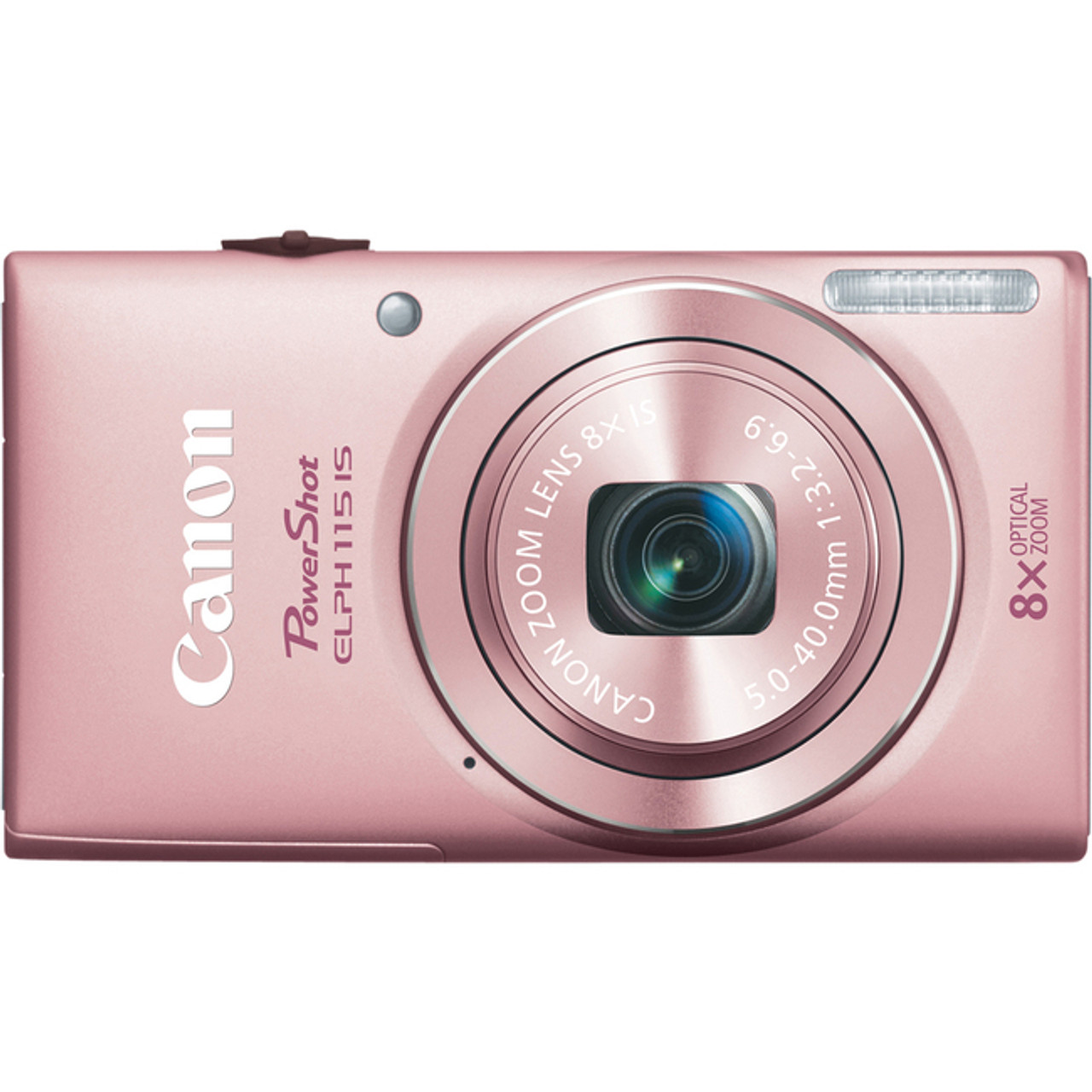 Canon PowerShot 115 IS 16 Megapixel Compact Camera - Pink - 8608B001