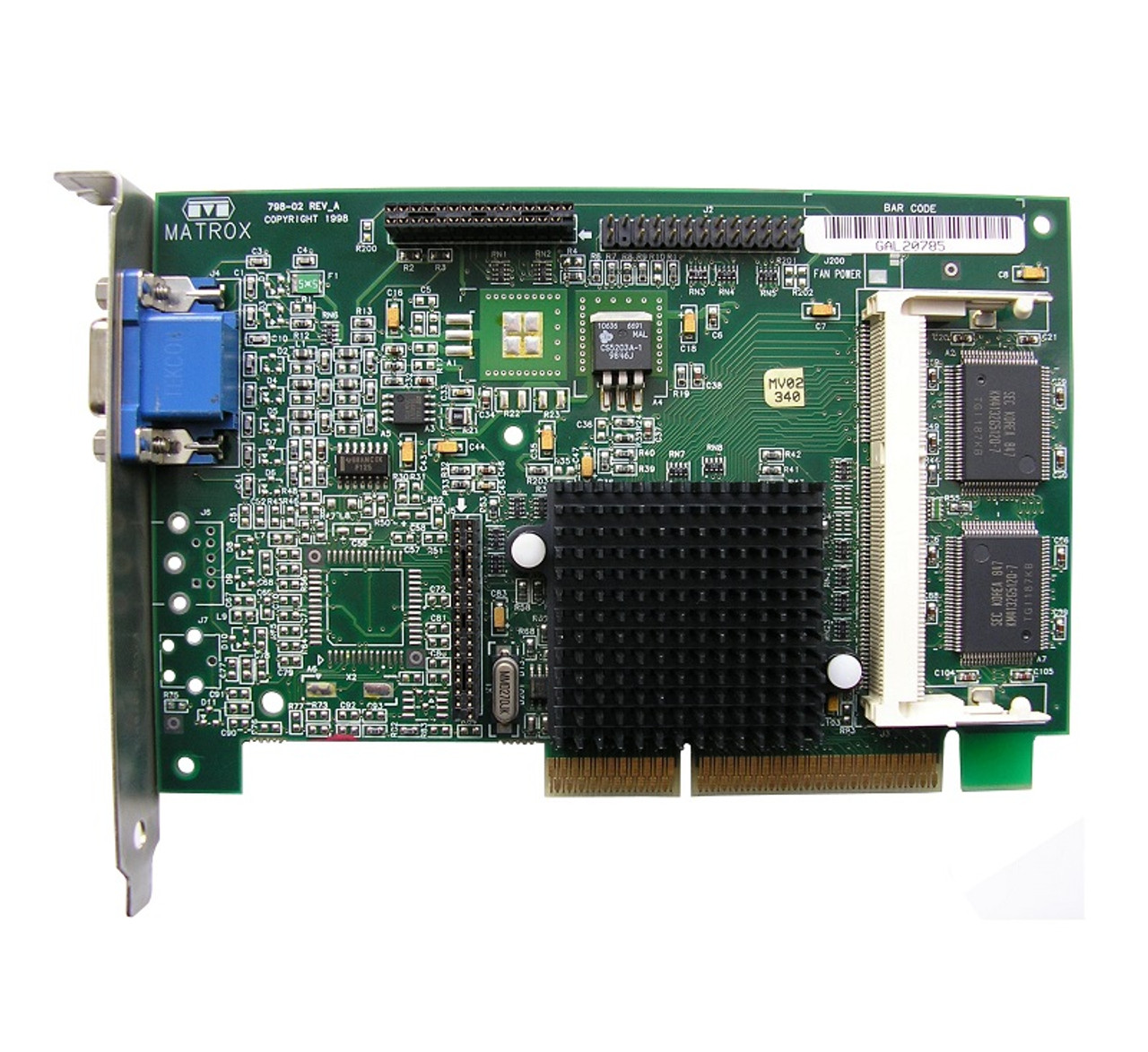 D7518A - HP Matrox G450 AGP Dual Video Graphics Card