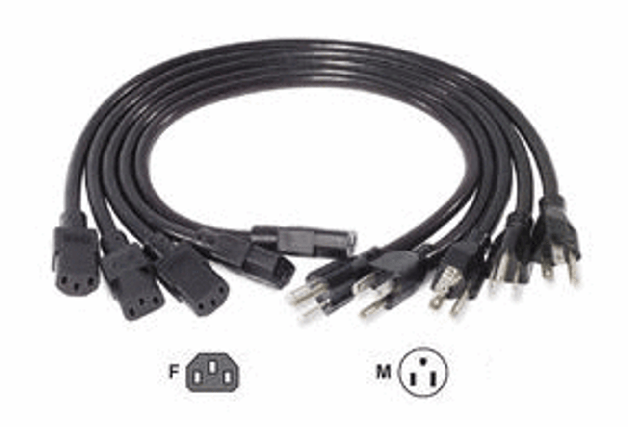 APC AP9891 2ft C13 To 5-15P Power Cord Kit(5 ea)