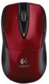 Logitech M525 RF Wireless Optical Ambidextrous Red mice