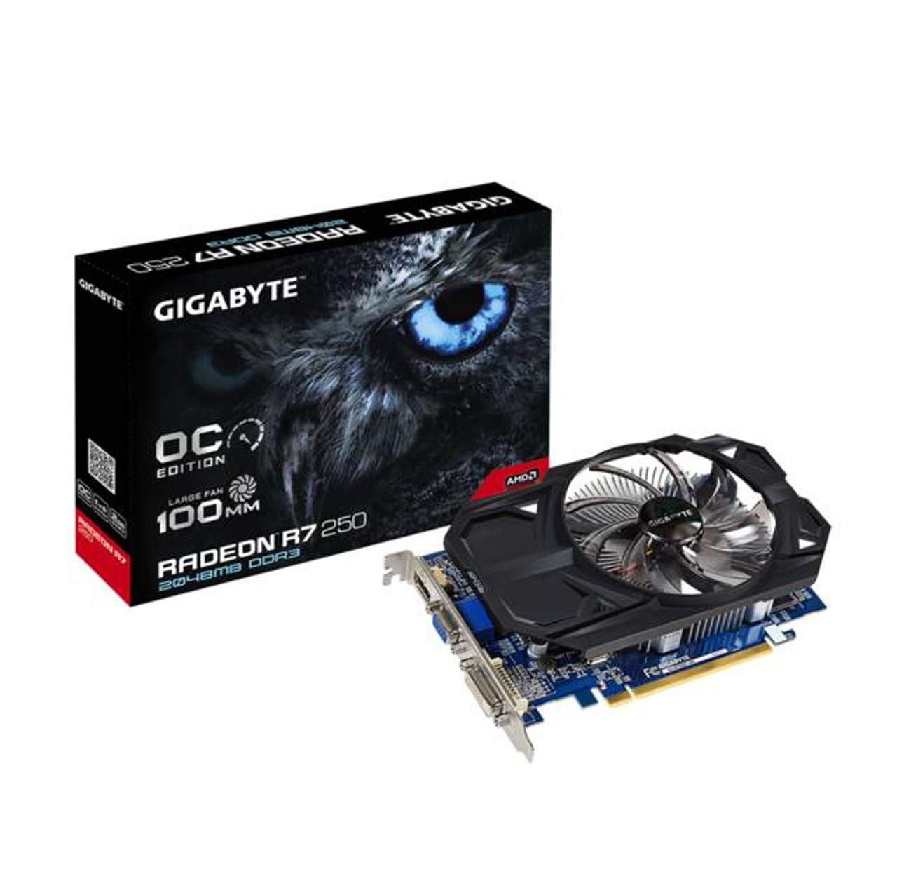 GIGABYTE AMD Radeon R7 250 OC 2GB DDR3 VGA/DVI/HDMI PCI-Express Video Card