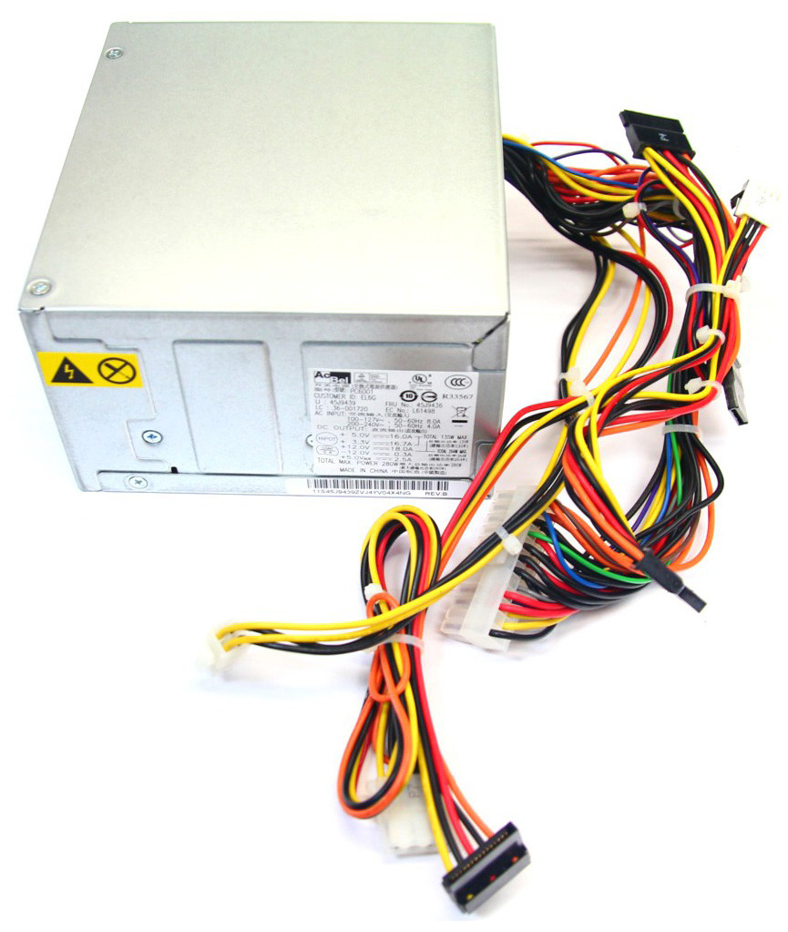 45J9436 - Lenovo 280-Watts Power Supply for THINKCENTER M58P M90P