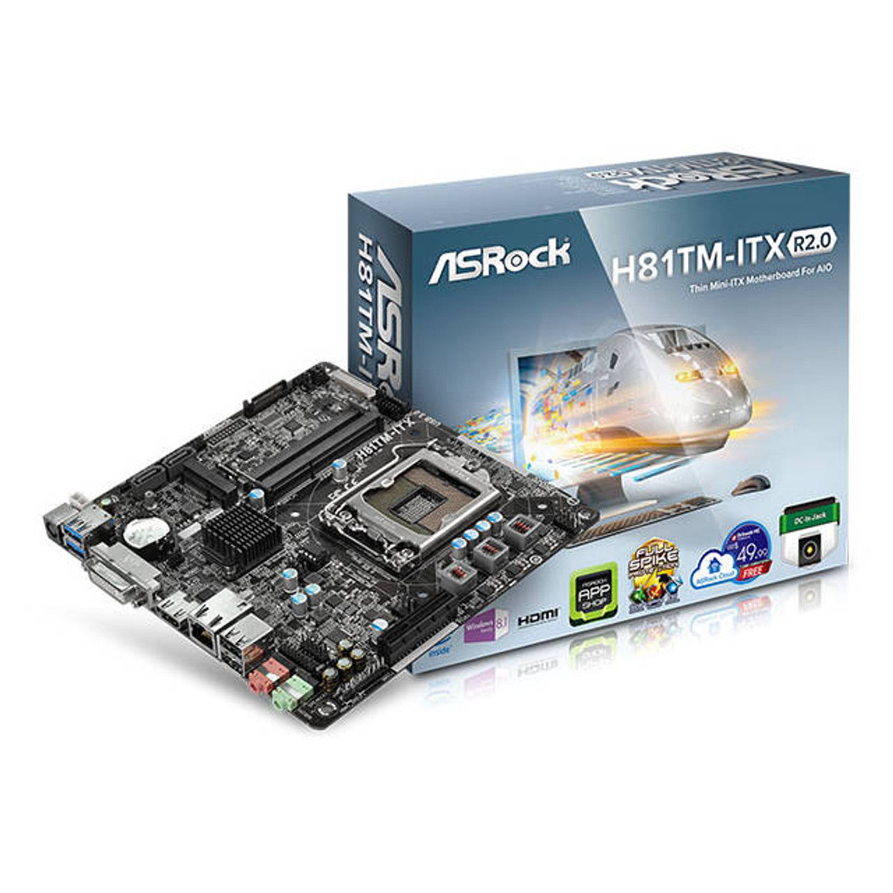 ASRock H81TM-ITX R2.0 LGA1150/ Intel H81/ DDR3/ SATA3&USB3.0/ A&GbE/ Mini-ITX Motherboard