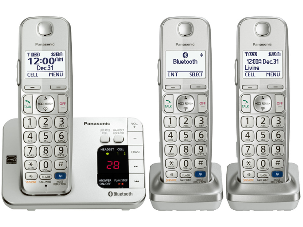Panasonic KX-TGE263S DECT Caller ID Silver telephone