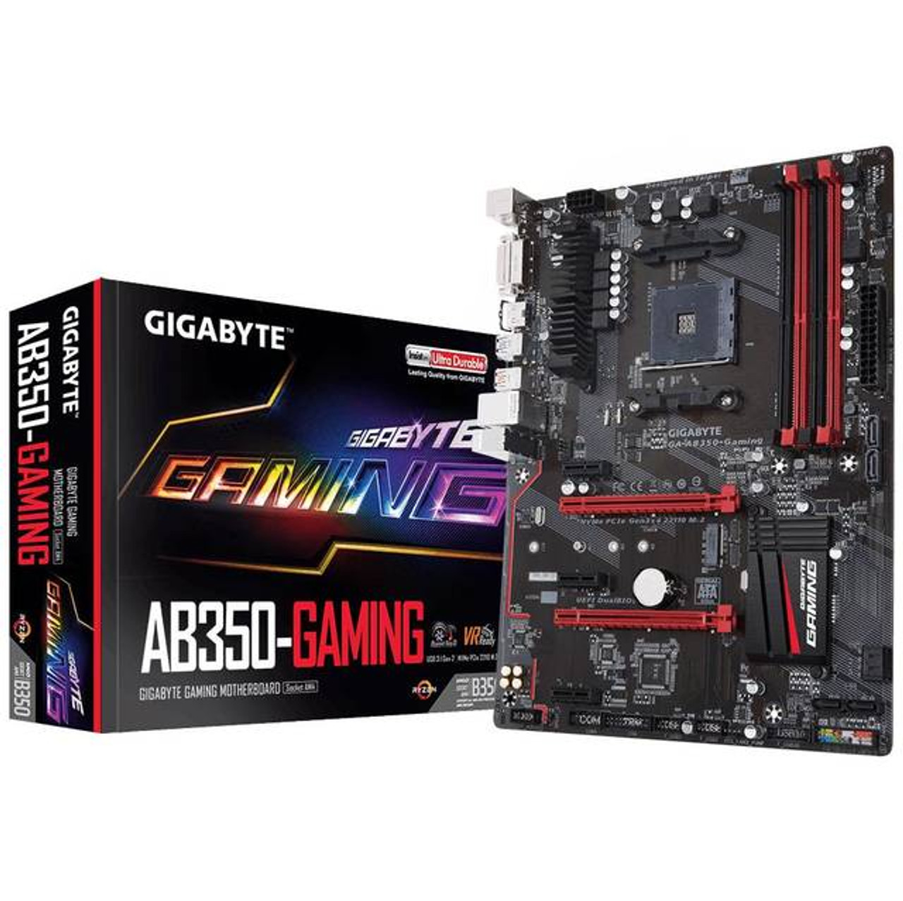 GIGABYTE GA-AB350-GAMING Socket AM4/ AMD B350/ DDR4/ SATA3&USB3.1/ M.2/ A&GbE/ ATX Motherboard