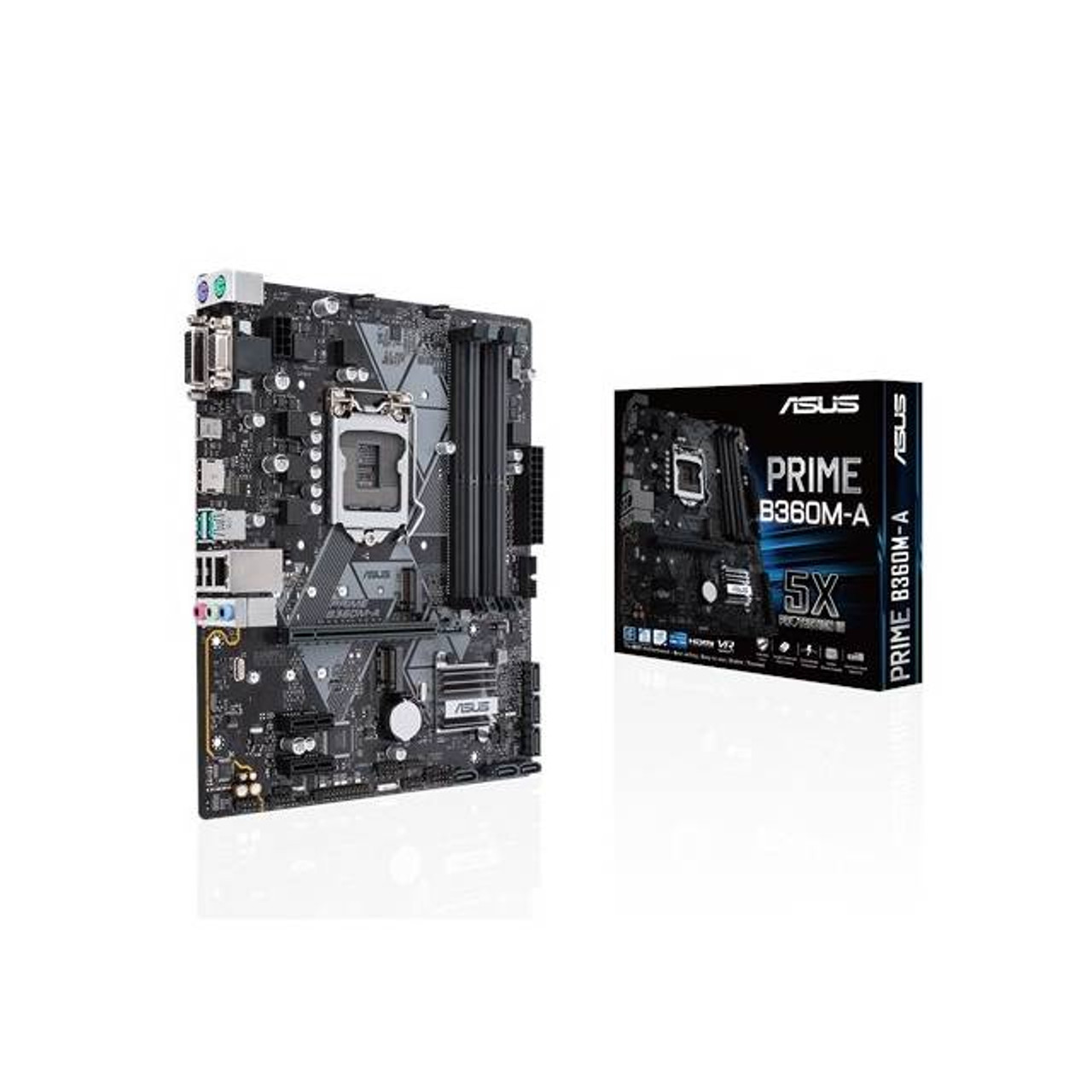 Asus PRIME B360M-A LGA1151/ Intel B360/ DDR4/ SATA3&USB3.1/ M.2/ A&GbE/ MicroATX Motherboard