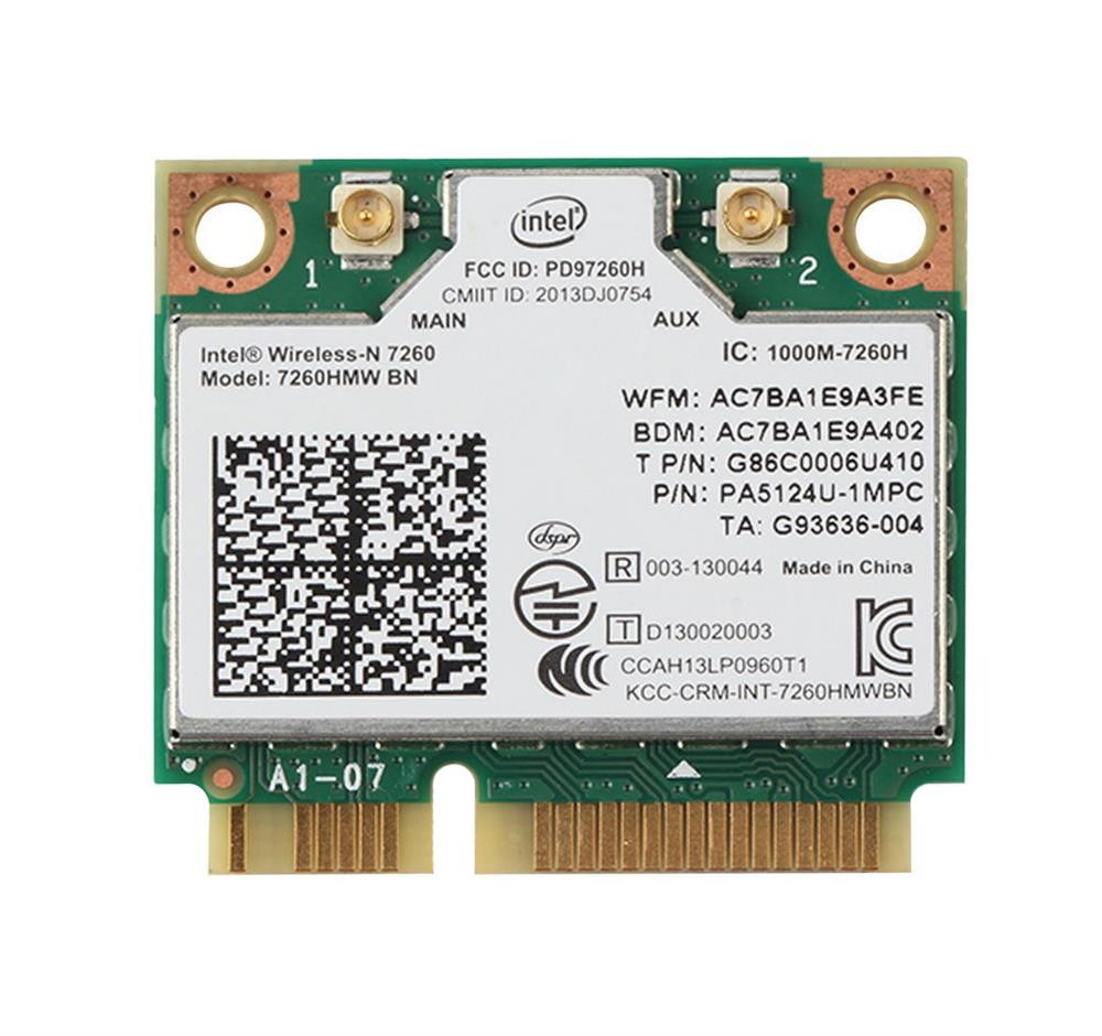7260HMWBN - Intel Wireless-N 7260 PCI Express Half Mini Network Adapter