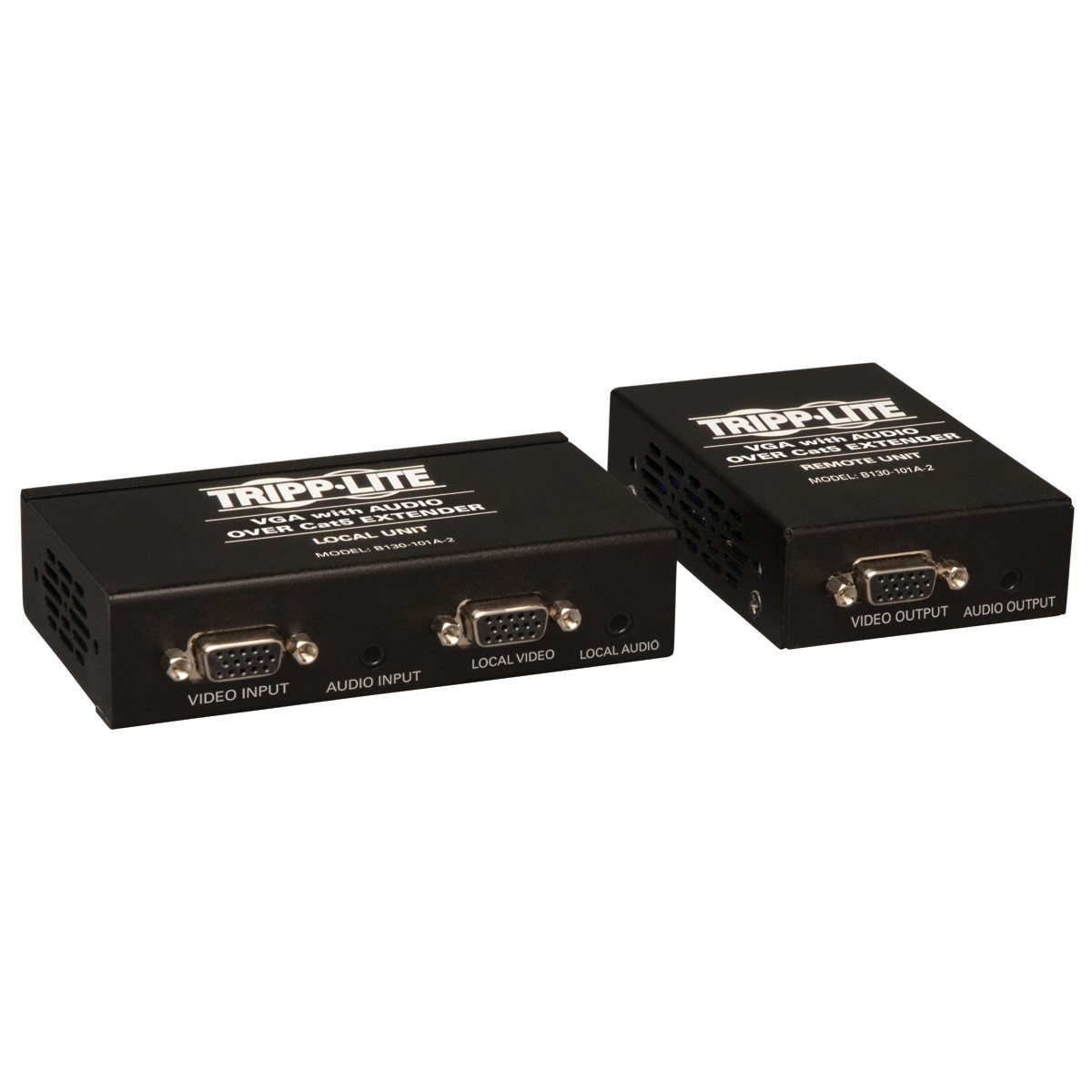 Tripp Lite B130-101A-2 AV transmitter & receiver Black AV extender