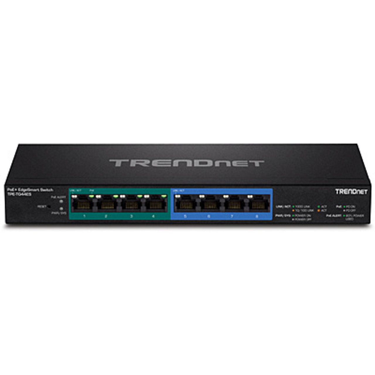 Trendnet TPE-TG44ES Gigabit Ethernet (10/100/1000) Power over Ethernet (PoE) Black network switch