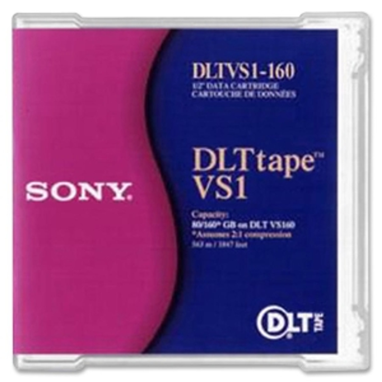 DLTVS160 - Sony DLTtape VS1 Tape Cartridge - DLT DLTtape VS1 - 80GB (Native) / 160GB (Compressed) - 1 Pack