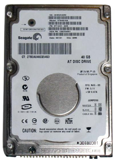 ST94019A - Seagate Momentus 40GB 4200RPM ATA-100 2MB Cache 2.5-inch Internal Hard Drive