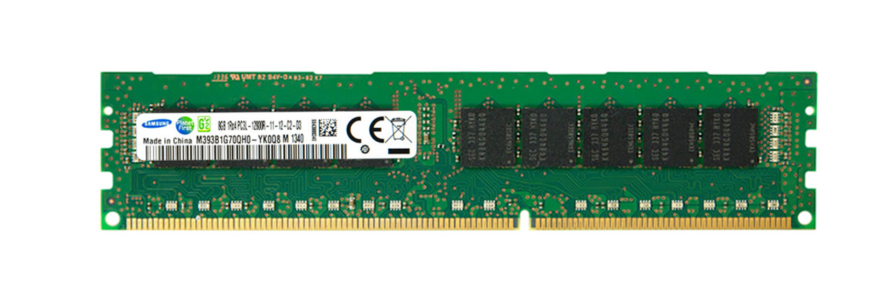 M393B1G70QH0-YK0Q8 - Samsung 8GB (1X8GB) 1600MHz PC3-12800 ECC REGISTERED CL11 Single RANK DDR3 SDRAM 240-Pin DIMM SAMSUNG MEM