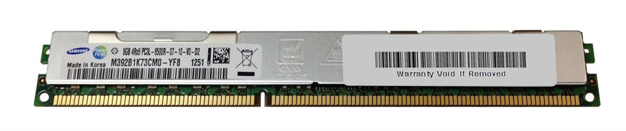 M392B1K73CM0-YF8 - Samsung 8GB (1X8GB) 1066MHz PC3-8500 ECC REGISTERED 4RX8 CL7 1.35V VLP DDR3 SDRAM 240-Pin DIMM SAMSUNG MEMOR
