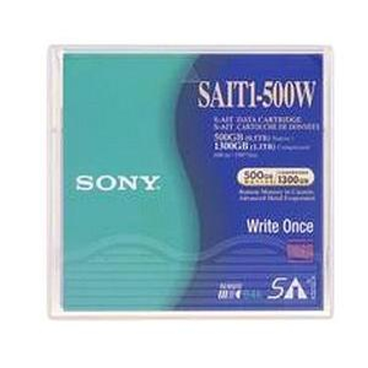 SAIT1-500W - Sony S-AIT1 WORM Tape Cartridge - SAIT SAIT-1 - 500GB (Native) / 1.3TB (Compressed)