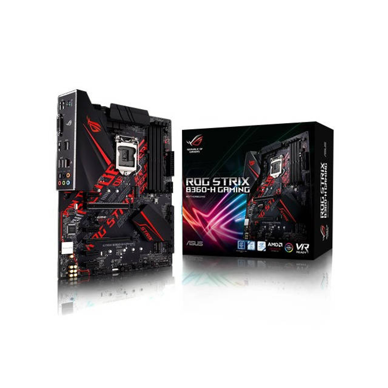 Asus ROG STRIX B360-H GAMING LGA1151/ Intel B360/ DDR4/ 2-Way CrossFireX/ SATA3&USB3.1/ M.2/ A&GbE/ ATX Motherboard