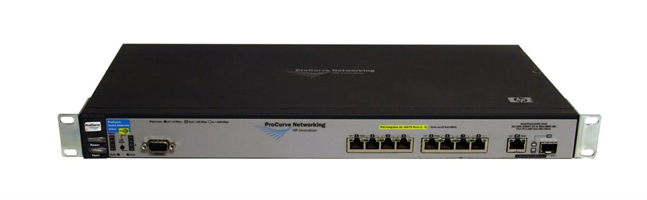 J8762-60001 - HP ProCurve Switch 2600-8PWR 8-Ports Managed Stackable Fast Ethernet with Gigabit Uplink