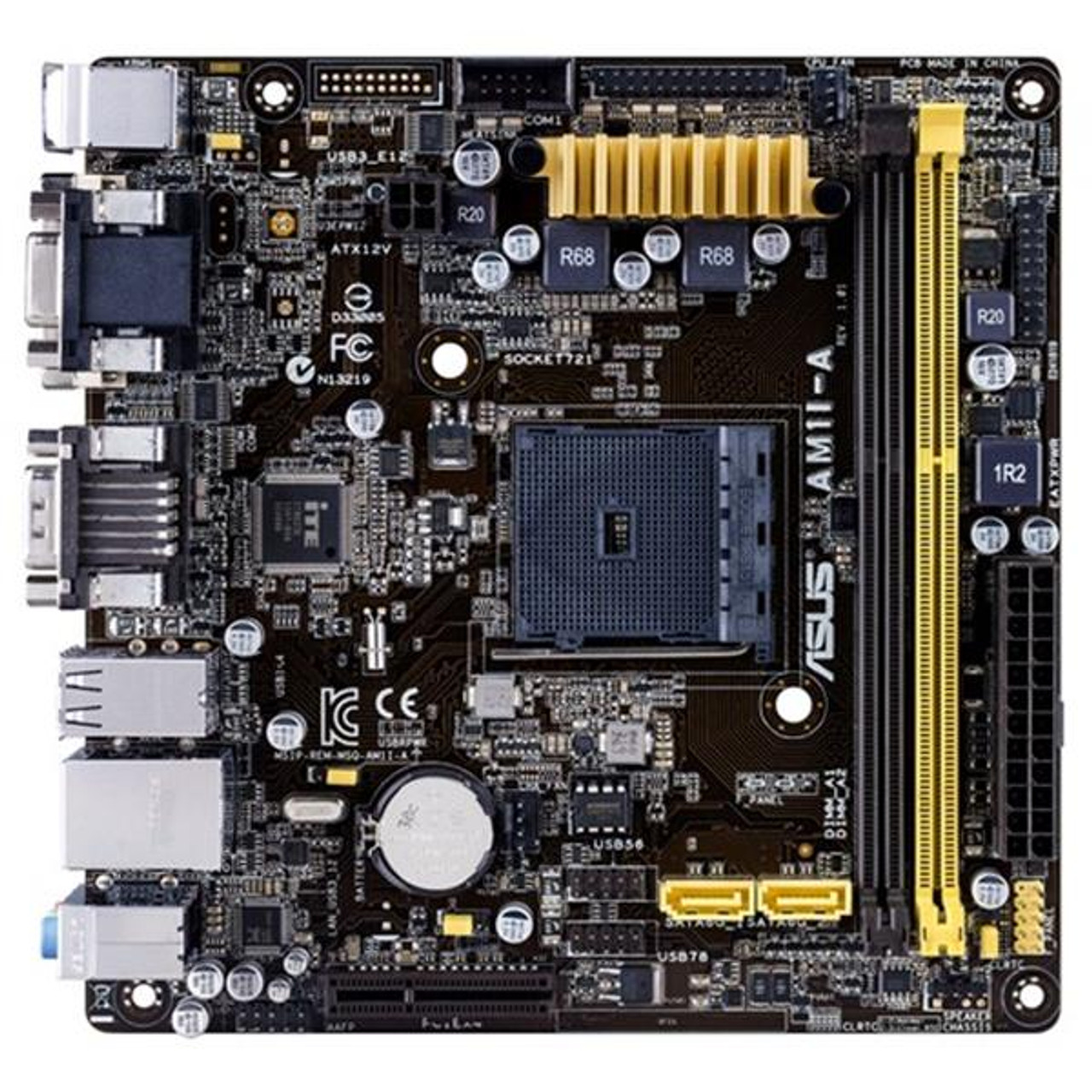 AM1I A ASUS AMD Athlon Sempron Processors Support CPU up to 4 cores Socket AM1 Mini itx Motherboard Refurbished