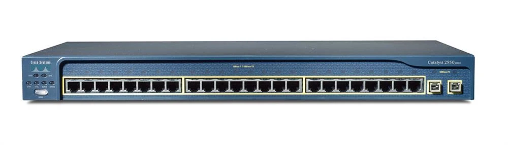 WS-C2950SX-24-RF - Cisco 24-Port EN Fast EN 10Base-T/100Base-TX + 2x1000BaseSX (Uplink) Catalyst 2950 Switch (Refurbished)