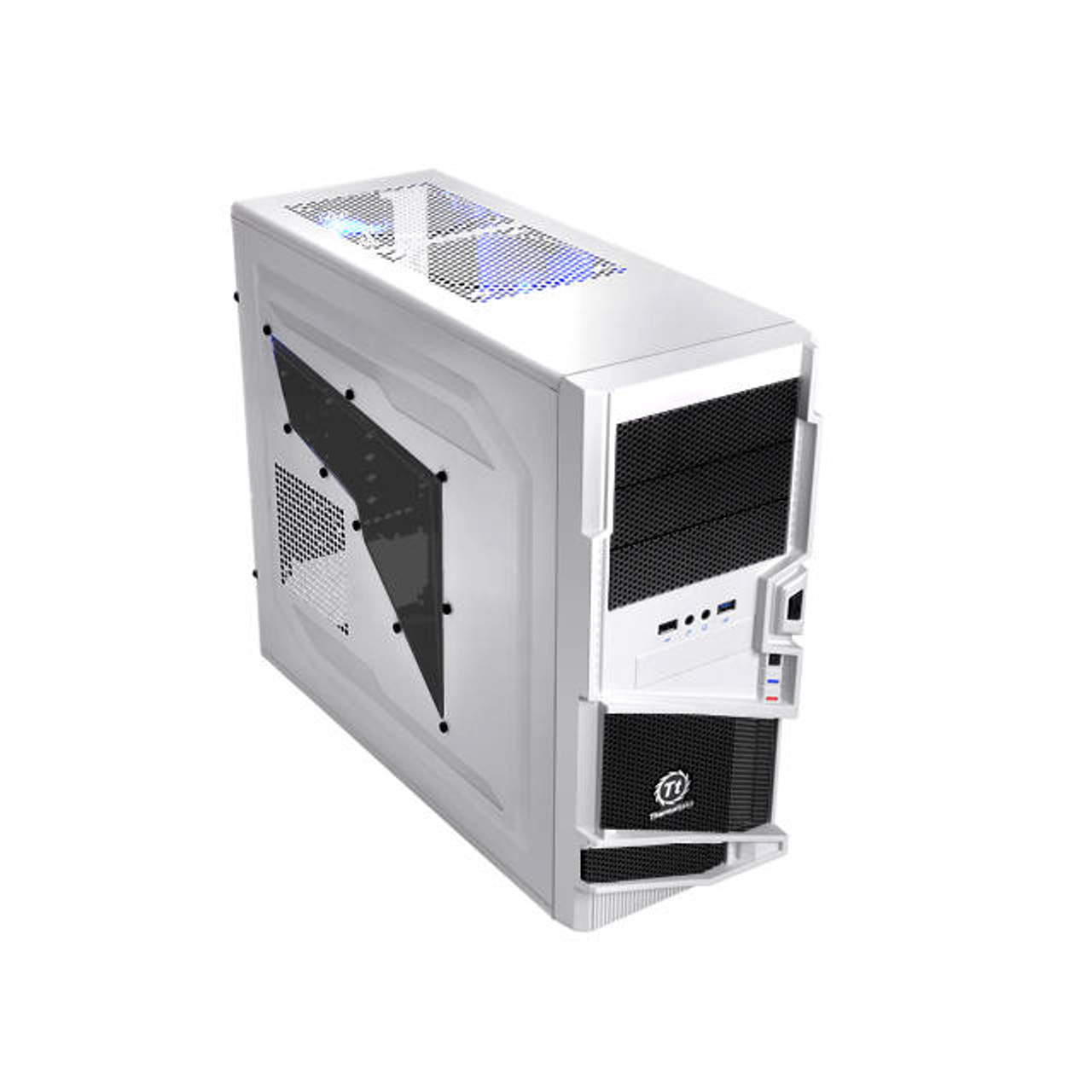 Thermaltake Commander MS-I Snow Edition VN40006W2N No Power Supply ATX Mid Tower (Black/White)