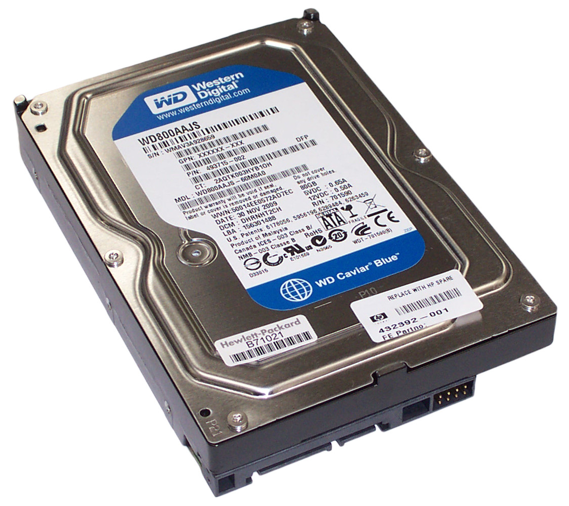 493715-002 - HP 80GB 7200RPM SATA 3GB/s 3.5-inch Hard Drive