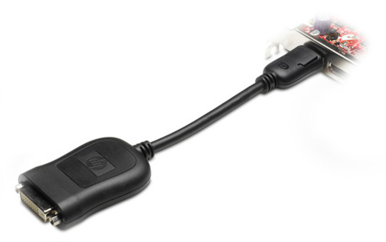 484156-001 - HP 7.5 inches Long Display-Port To Dvi-D Adapter 484156-001 - HP 7.5 inches Long Display-Port To Dvi-D Adapter