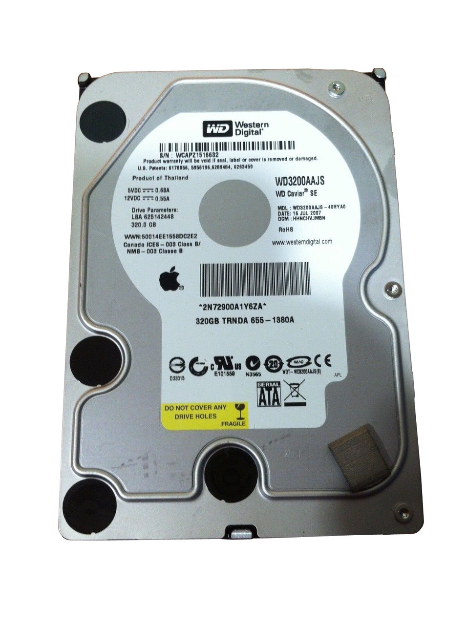 WD3200AAJS-40RYA0 - Western Digital Caviar SE 320GB 7200RPM SATA 3GB/s 8MB Cache 3.5-inch Hard Disk Drive