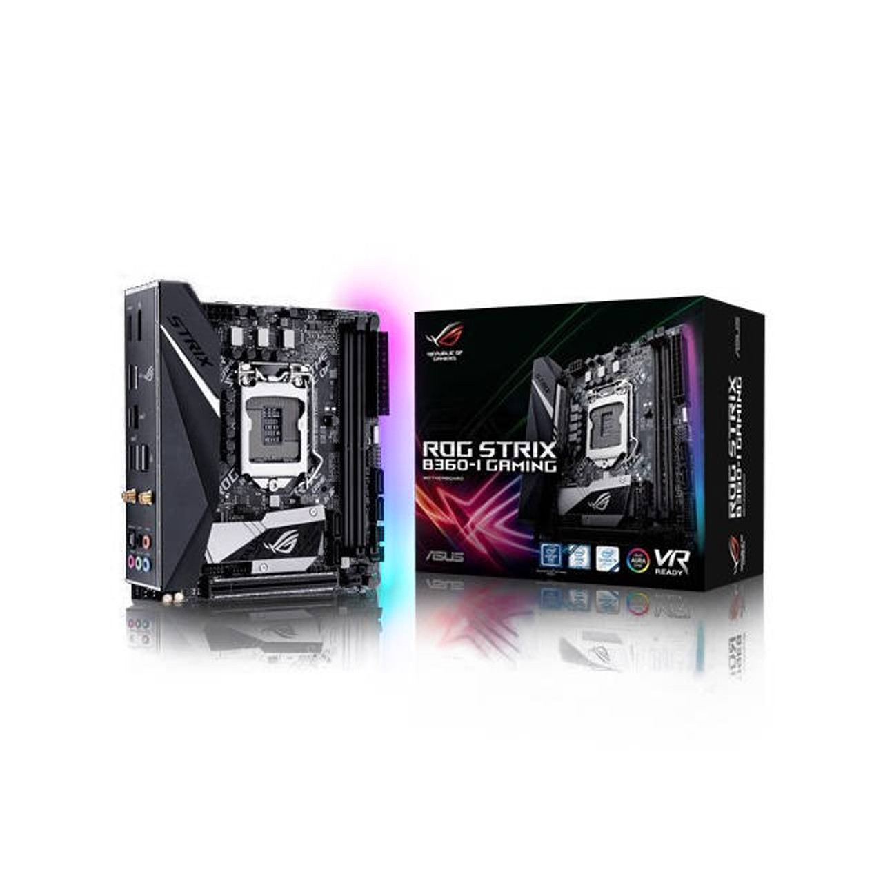 Asus ROG STRIX B360-I GAMING LGA1151/ Intel B360/ DDR4/ SATA3&USB3.1/ M.2/ WiFi/ A&GbE/ Mini-ITX Moth