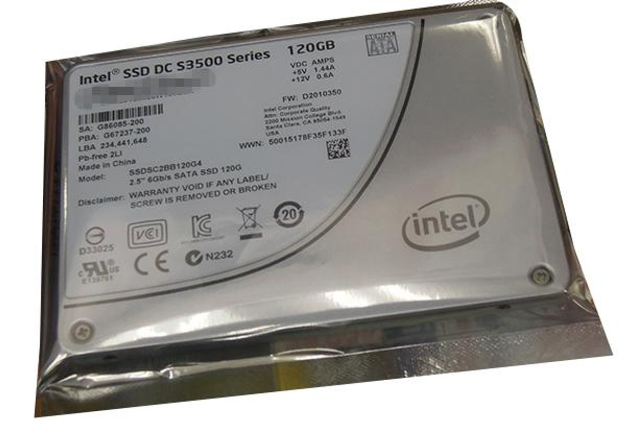 SSDSC2BB120G401 - Intel DC S3500 Series 120GB SATA 6GB/s 20NM MLC 2.5-inch Solid State Drive