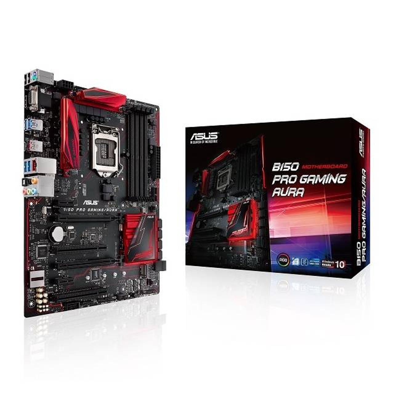 Asus B150 PRO GAMING/AURA LGA1151/ Intel B150/ DDR4/ Quad CrossFireX/ SATA3&USB3.1/ M.2/ A&GbE/ ATX Motherboard