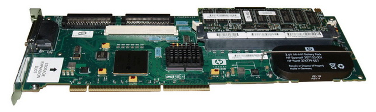A9890A#0D1 - HP Smart Array 6402 Dual Channel PCI-X 133MHz Ultra320 RAID Controller Card with 128MB Battery Backed Write Cache (BBWC)