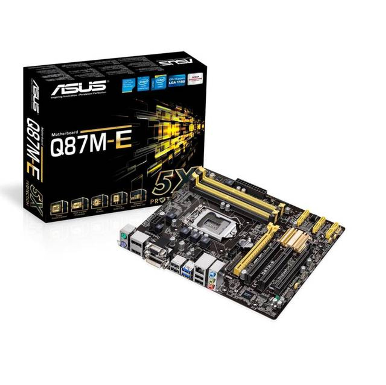 Asus Q87M-E/CSM LGA1150/ Intel Q87/ DDR3/ Quad CrossFireX/ SATA3&USB3.0/ A&GbE/ MicroATX Motherboard